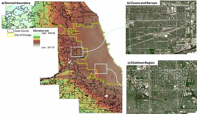 Fig. 1: Region of study with high flood focus areas.