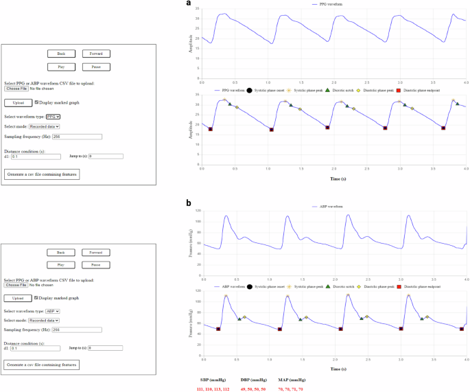 Fig. 2: Graphical user interface (GUI) of the feature extraction tool.