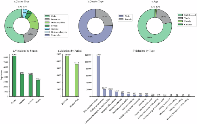 Fig. 4: Basic Statistics of VRU Violations.
