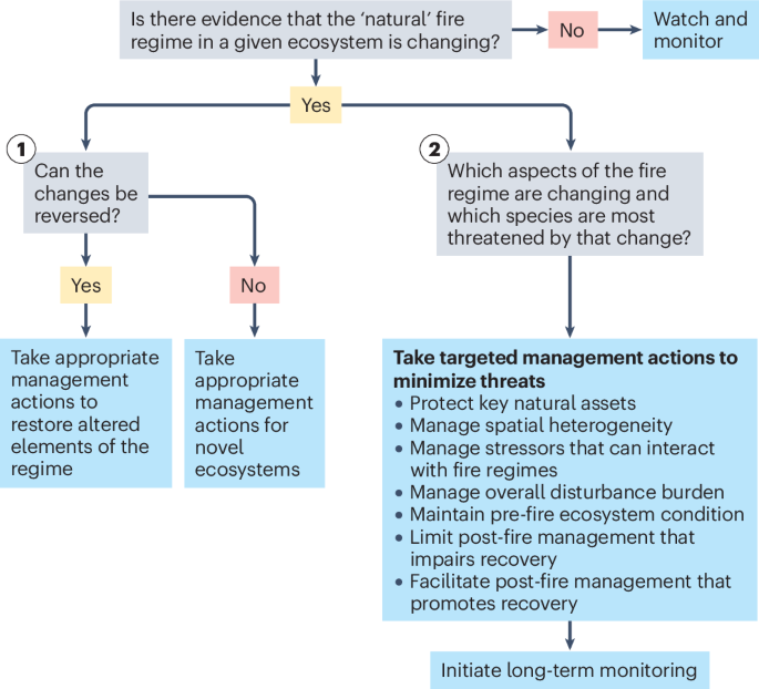 The response and management of species sensitive to altered fire ...