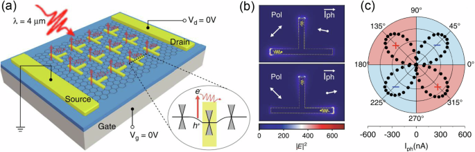 Fig. 5: Plasmon-integrated photocurrent interference for photodetector.