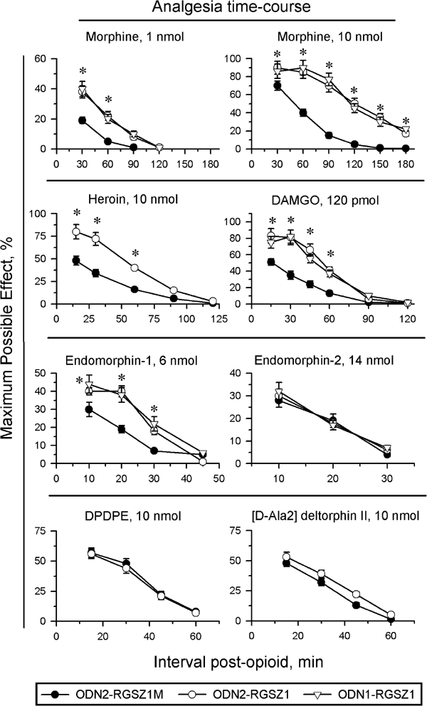 Rgsz1 And Gaip Regulate M But Not D Opioid Receptors In Mouse Cns Role In Tachyphylaxis And Acute Tolerance Neuropsychopharmacology