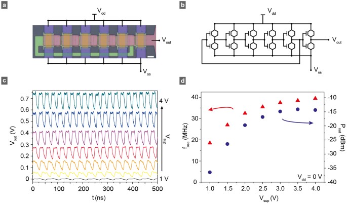 Integrated Ring Oscillators based on high-performance Graphene Inverters |  Scientific Reports