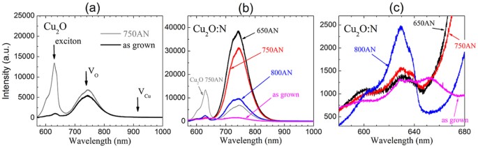 Probing Defects In Nitrogen Doped Cu 2 O Scientific Reports Probing Defects In Nitrogen Doped Cu 2 O Scientific Reports