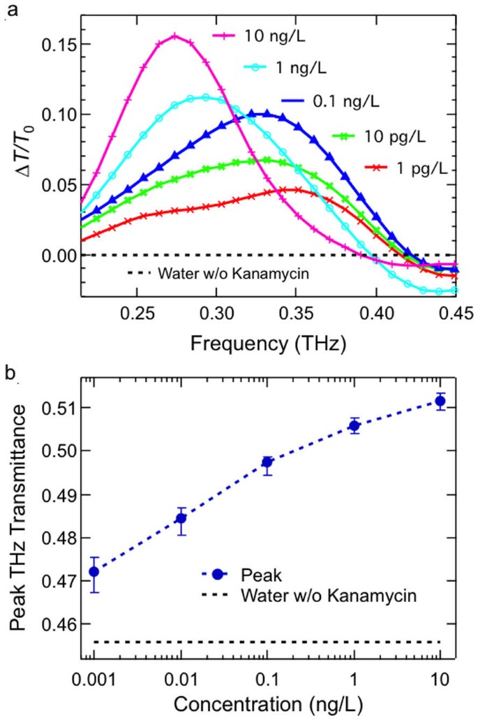 Extraordinary Sensitivity Enhancement By Metasurfaces In Terahertz Detection Of Antibiotics Scientific Reports