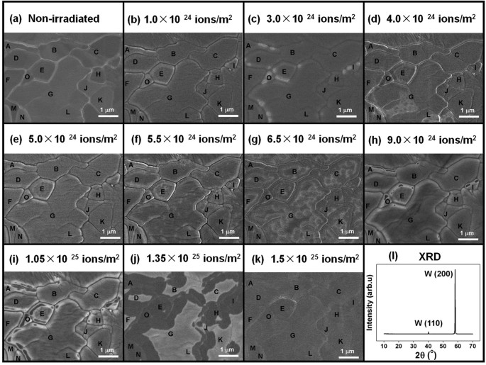 Surface Degeneration Of W Crystal Irradiated With Low Energy Hydrogen Ions Scientific Reports Surface Degeneration Of W Crystal Irradiated With Low Energy Hydrogen Ions Scientific Reports