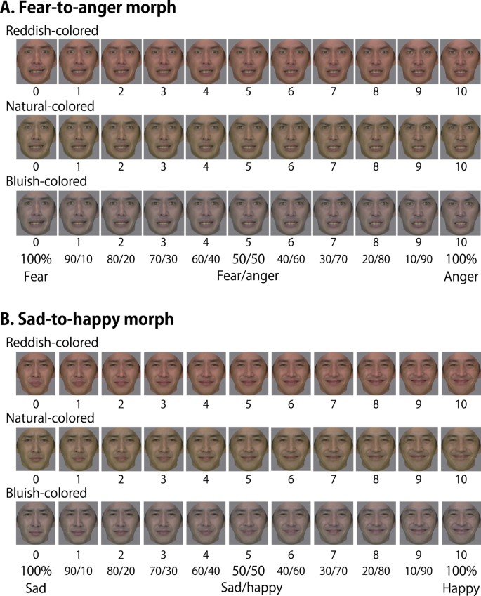 Happy or sad, the colour of your face reveals how you feel, Science