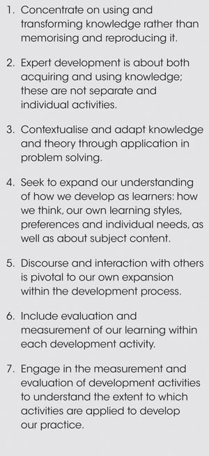 Novice to expert theory pdf