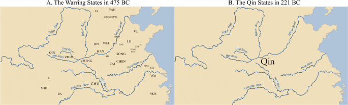 Fig. 1: The state’s annexation in the Warring States period.