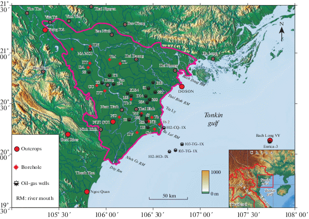 Red River Vietnam Map Tectonic Activities And Evolution Of The Red River Delta (North Viet Nam)  In The Holocene | Springerlink