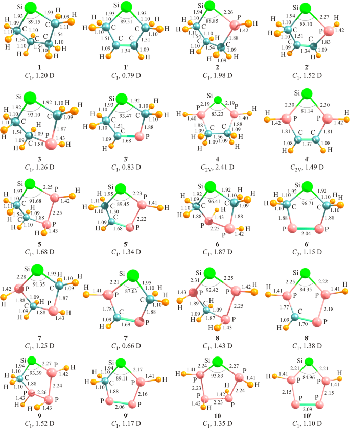 Dft Study Of New P Heterocyclic Silylenes Springerlink