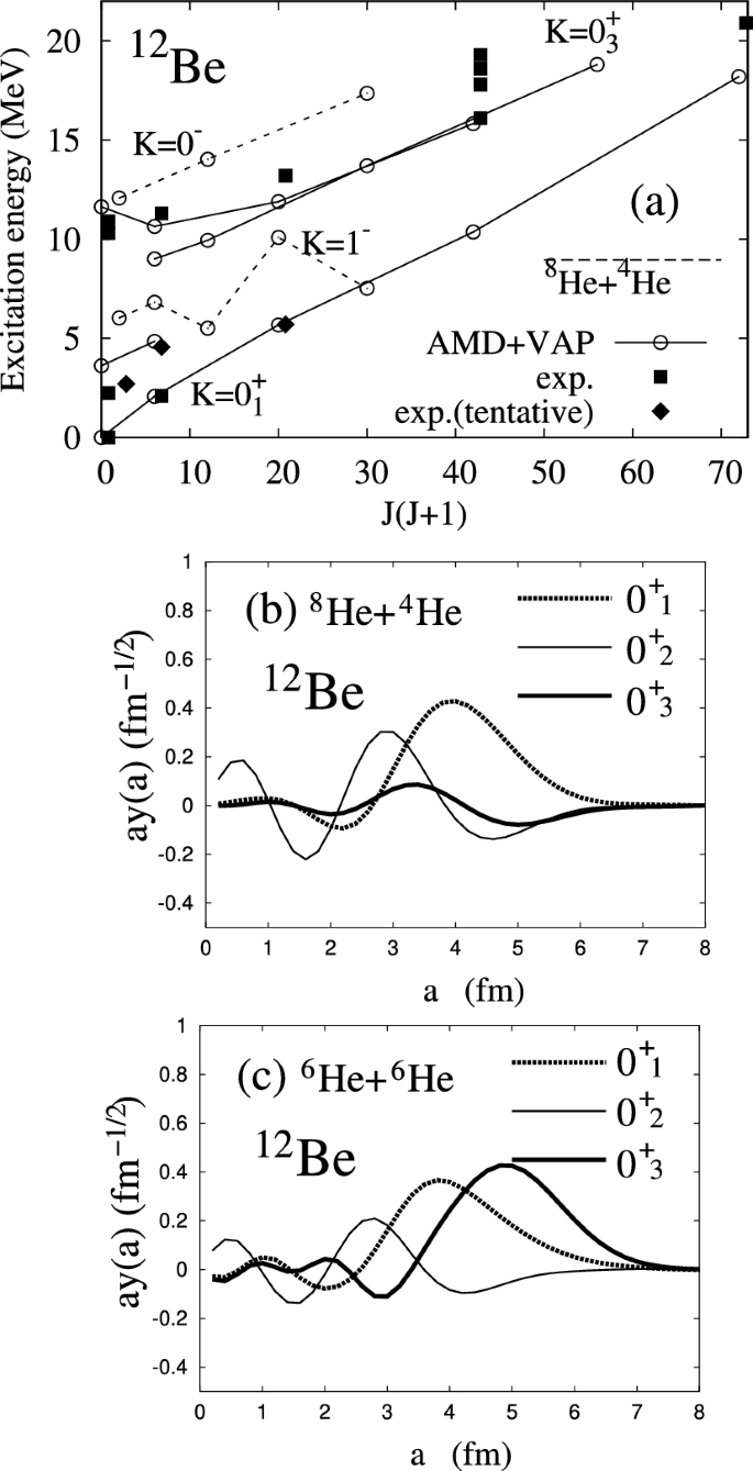 Progress in the studies of cluster resonances by antisymmetrized molecular  dynamics | The European Physical Journal A | Springer Nature Link