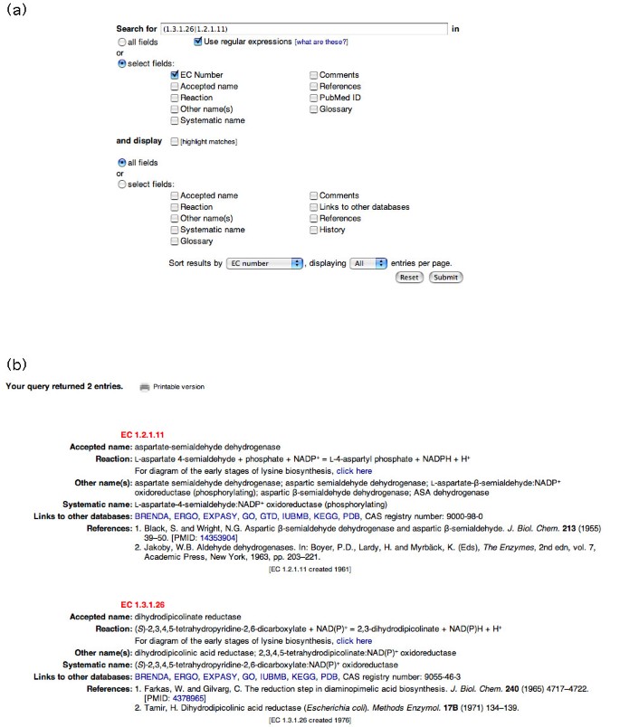 ExplorEnz: a MySQL database of the IUBMB enzyme nomenclature | BMC  Biochemistry | Full Text