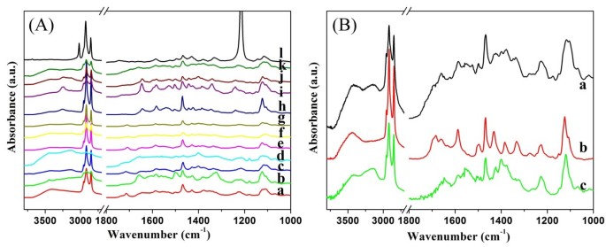Figure 8. FT-IR spectra of xerogels. 