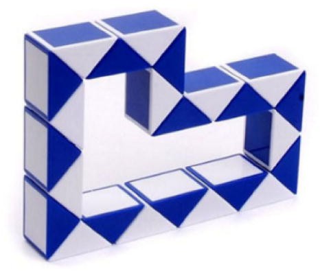 48 Magic Snake Puzzle Cube Rubiks Rubix Rubic Game Party Travel Family Kids Toy 