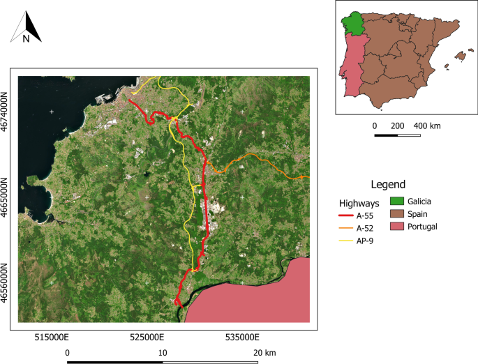 Espana Mapa General De Carreteras General Map of Spain Roads