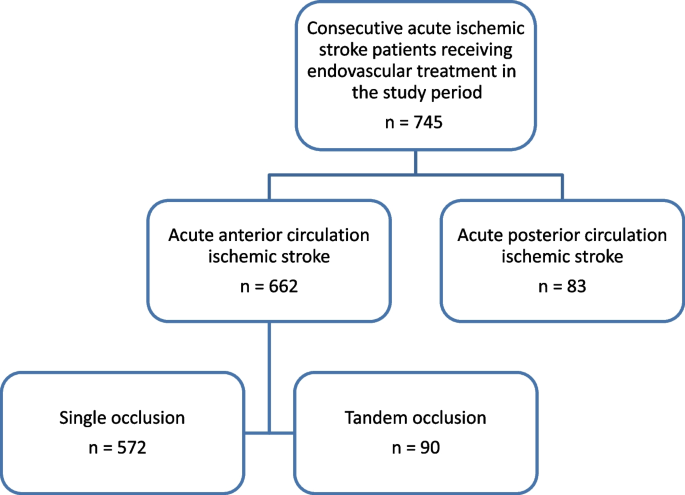 Predictors of outcome after endovascular treatment for tandem occlusions: a  single center retrospective analysis | BMC Neurology | Full Text