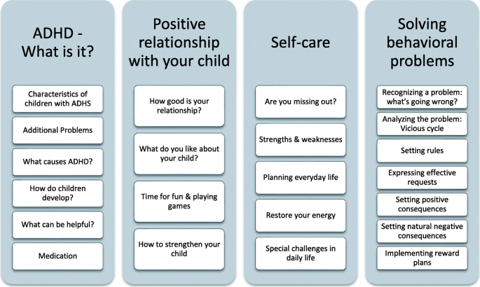 Efficacy Of Web Assisted Self Help For Parents Of Children With Adhd Wash A Three Arm Randomized Trial Under Field Routine Care Conditions In Germany Bmc Psychiatry Full Text