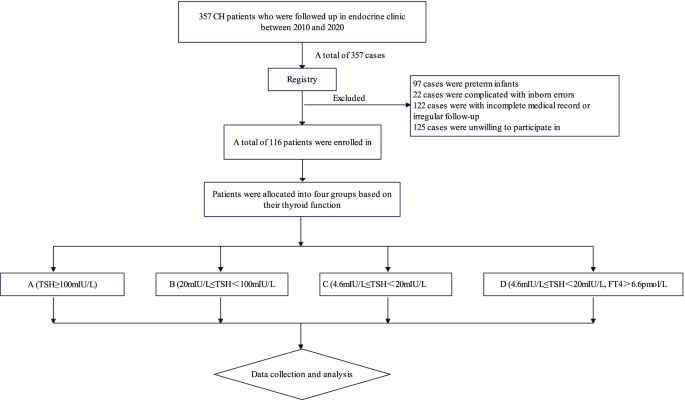 Levothyroxine treatment for congenital hypothyroidism based on thyroid  function: a 10-year clinical retrospective study | BMC Endocrine Disorders  | Full Text