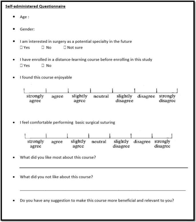 face to face versus distance learning of basic suturing skills in novice learners a quantitative prospective randomized trial bmc medical education full text