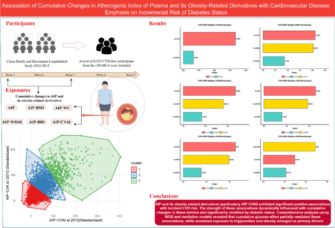 Association of cumulative changes in atherogenic index of plasma and ...
