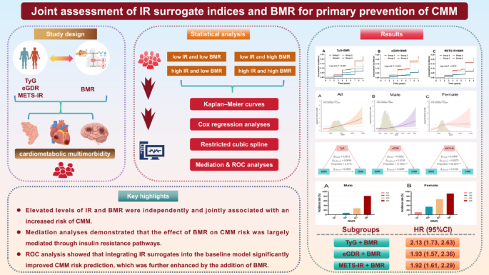 Joint assessment of insulin resistance surrogate indices and basal ...