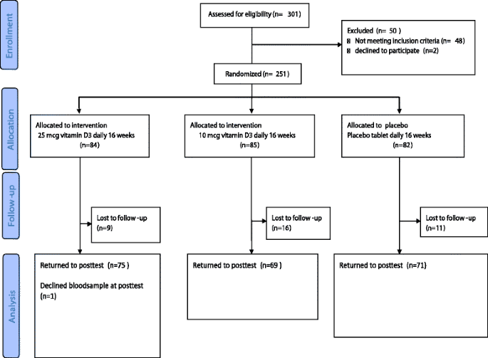 Effect of vitamin D3 supplementation on iron status: a randomized,  double-blind, placebo-controlled trial among ethnic minorities living in  Norway | Nutrition Journal | Full Text