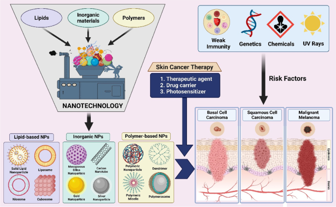 Advancements in nanoparticle-based treatment approaches for skin cancer  therapy | Molecular Cancer | Full Text