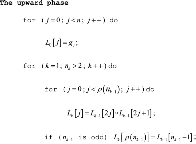 A Linear Time Algorithm That Avoids Inverses And Computes Jackknife Leave One Out Products Like Convolutions Or Other Operators In Commutative Semigroups Algorithms For Molecular Biology Full Text