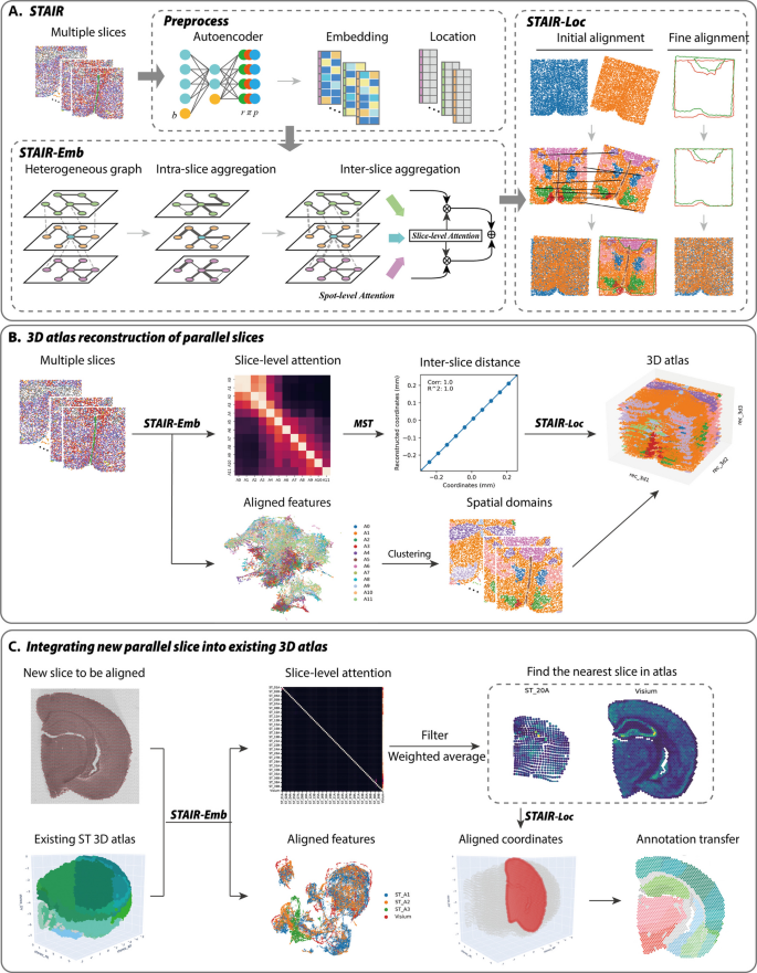 Spatial transcriptomic alignment, integration, and 3D reconstruction by ...