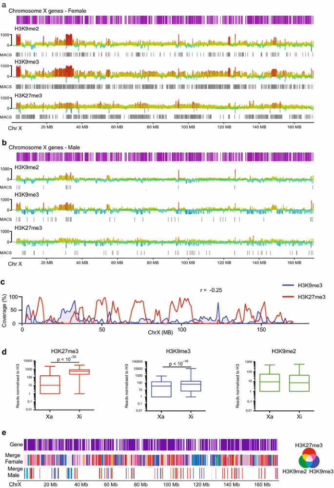 Setdb1 Mediated H3k9 Methylation Is Enriched On The Inactive X And Plays A Role In Its Epigenetic Silencing Epigenetics Chromatin Full Text