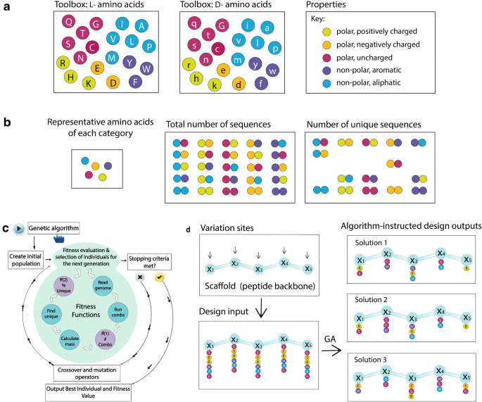 Algorithm-supported, mass and sequence diversity-oriented random peptide  library design | Journal of Cheminformatics | Full Text