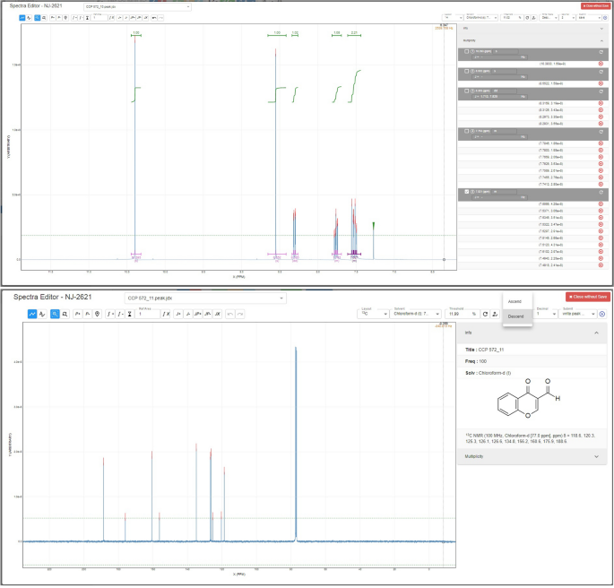 mestrenova compared spectra