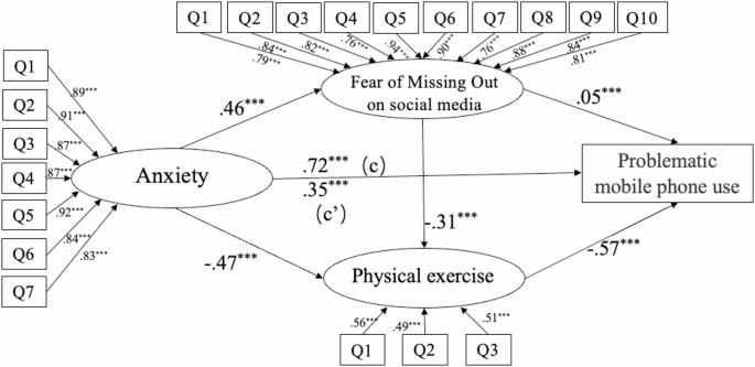 The relationship between anxiety and problematic mobile phone use among ...