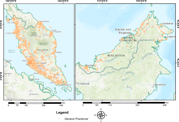 Geospatial Analysis Of Distribution Of Community Pharmacies And Other Health Care Facilities Providing Minor Ailments Services In Malaysia Springerlink