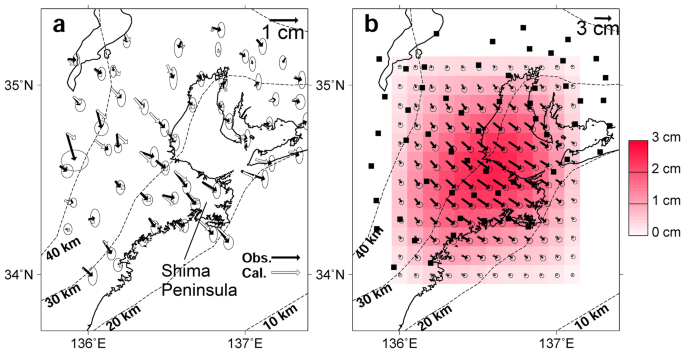 Long-term slow slip event detected beneath the Shima Peninsula, central  Japan, from GNSS data | Earth, Planets and Space | Full Text