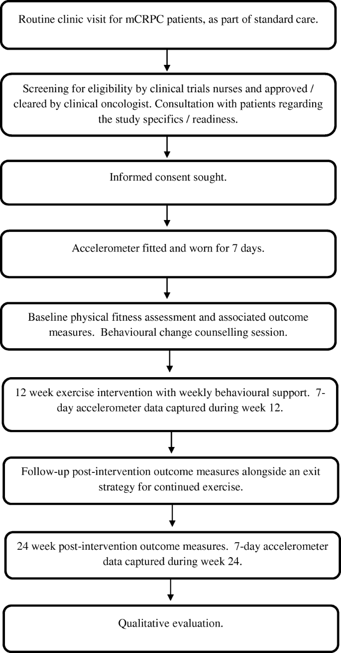 Exercise For Advanced Prostate Cancer A Multicomponent Feasibility Trial Protocol For Men With Metastatic Castrate Resistant Prostate Cancer Exact Pilot And Feasibility Studies Full Text