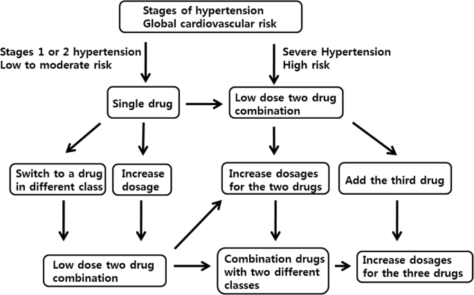 Hypertension treatment drug choice,