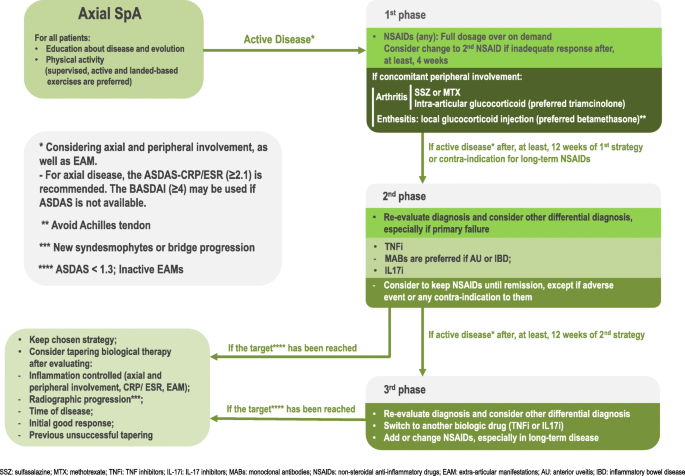 ASAS-HI improvement ≥30%, ASDAS LDA status and ASAS40 response