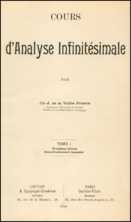 The Cours d'Analyse Infinitésimale of Charles-Jean de La Vallée Poussin:  From Innovation to Tradition | SpringerLink
