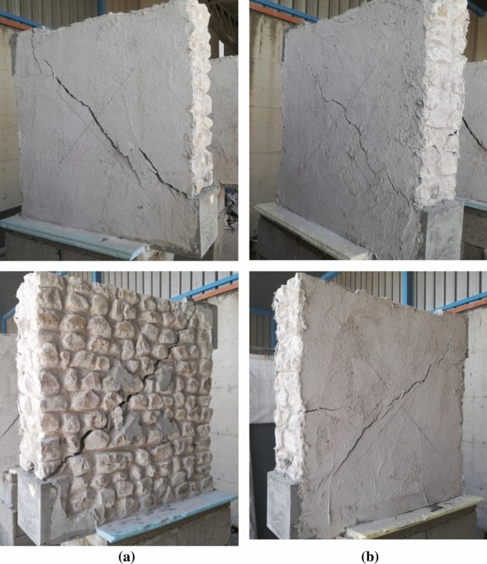 Diagonal Compression Testing Of Masonry Panels With Irregular Texture Strengthened With Inorganic Composites Springerlink