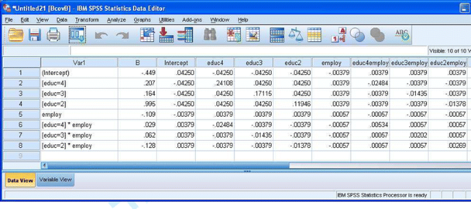 regression exp(b) spss 23 regression exp(b) spss 23