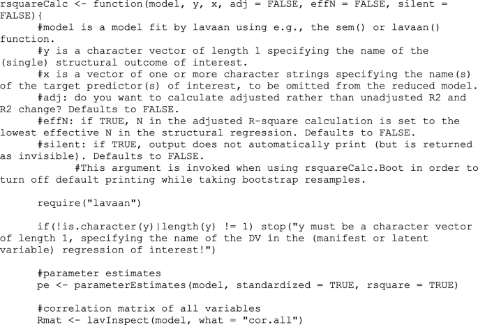 The path coefficient and R 2 Value Regarding Model A The χ 2