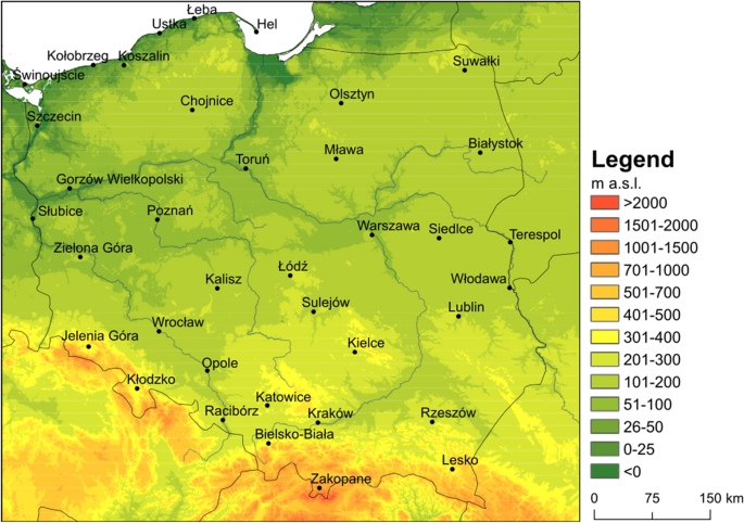 Characteristic of bioclimatic conditions in Poland based on ...