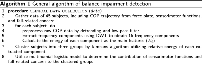 Predicting balance impairments in older adults: a wavelet-based center ...