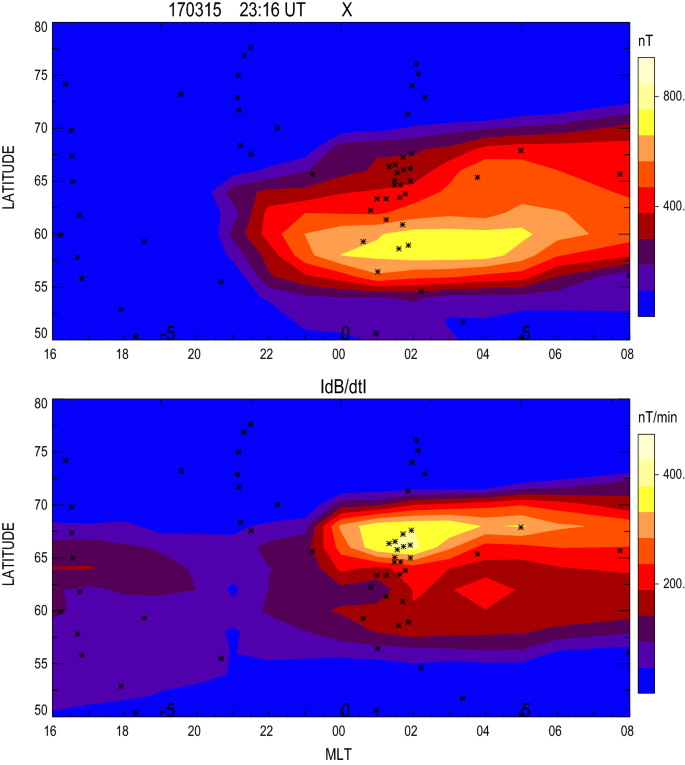 Ground Geomagnetic Field And Gic Response To March 17