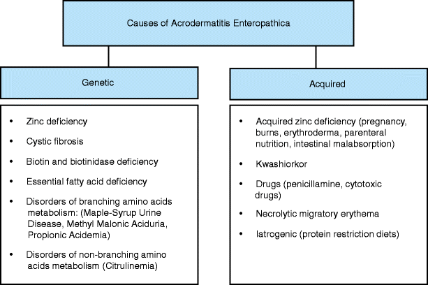 zinc deficiency acrodermatitis enteropathica