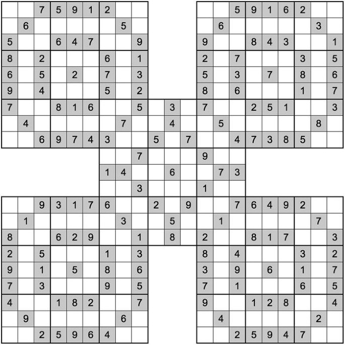 multi grid sudokus springerlink