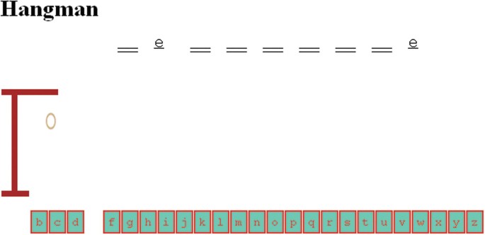 JavaScript Hangman game