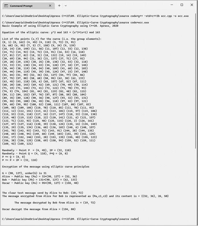 Elliptic-Curve Cryptography | SpringerLink